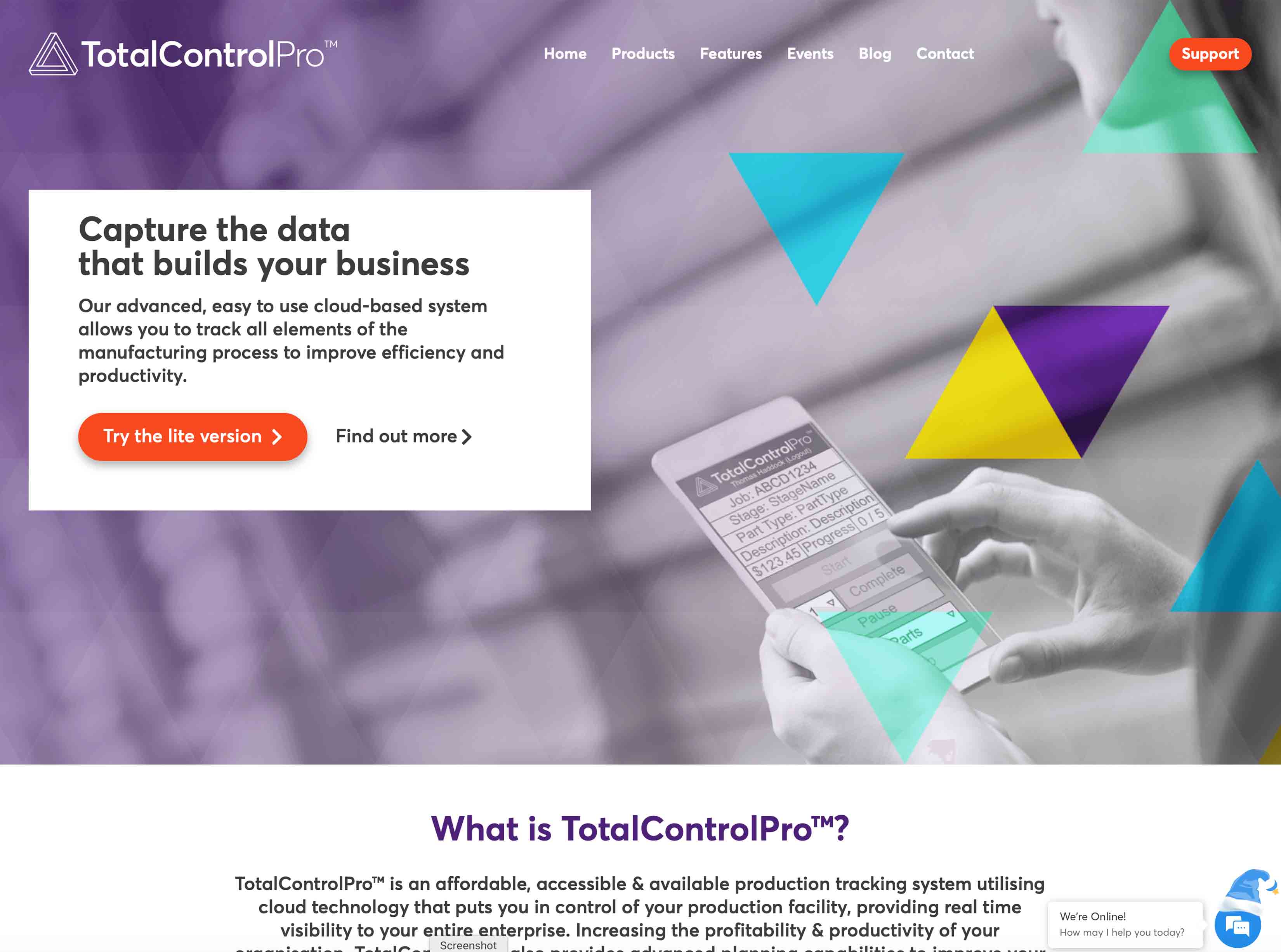 New TotalControlPro Website Screenshot